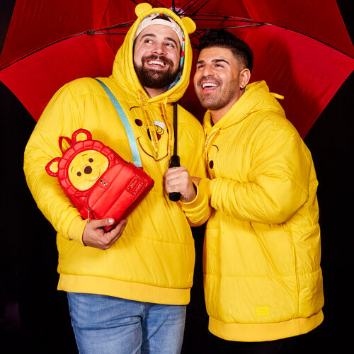 Loungefly Disney Winnie the Pooh Rainy Day Puffer Jacket backpack 26cm