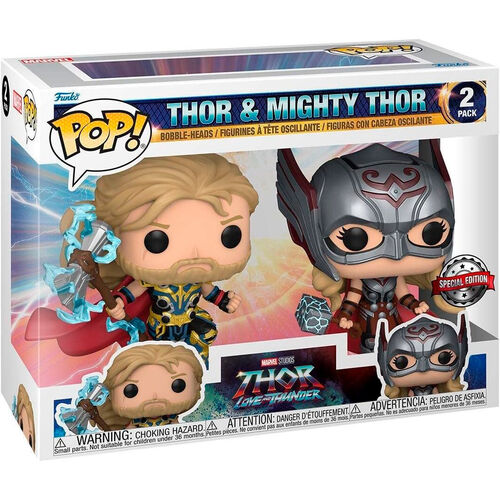 POP pack 2 figures Marvel Thor Love and Thunder Thor & Mighty Thor Exclusive