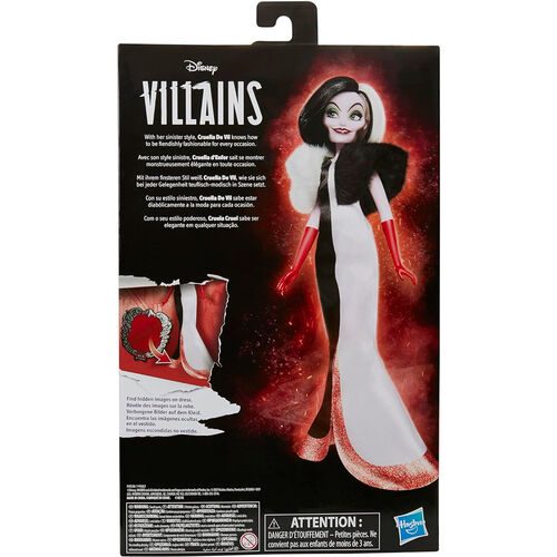 Mueca Cruella de Vil Villanas Disney 28cm