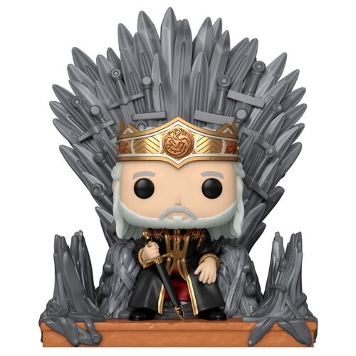 POP figure Deluxe House of the Dragon Viserys on the Iron Throne