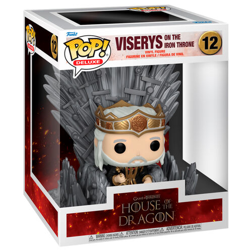 Figura POP Deluxe House of the Dragon Viserys on the Iron Throne