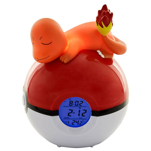 Lampara despertador Led Charmander Pokeball Pokemon