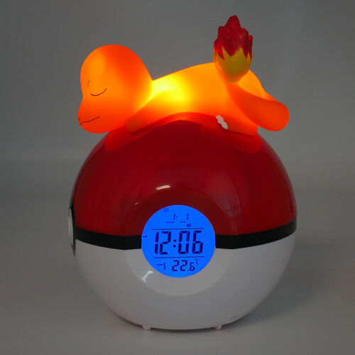 Lampara despertador Led Charmander Pokeball Pokemon