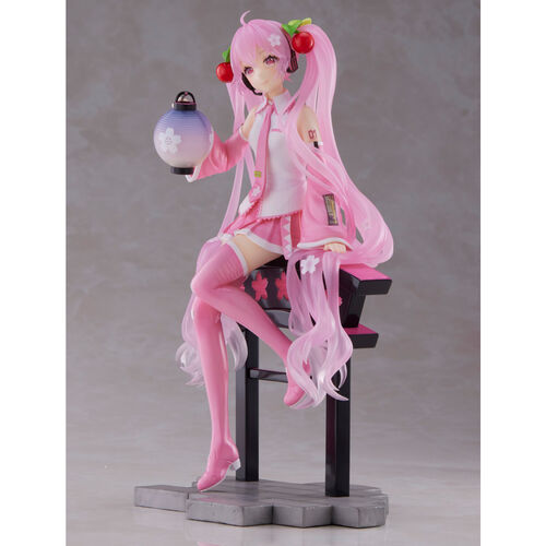 Hatsune Miku Sakura Miku AMP+ Prize Sakura Lantern Ver. figure 18cm