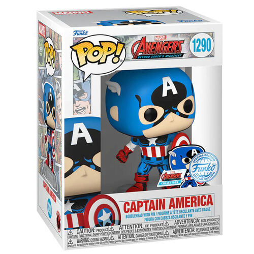 Figura POP Marvel Los Vengadores Avengers Captain America Exclusive