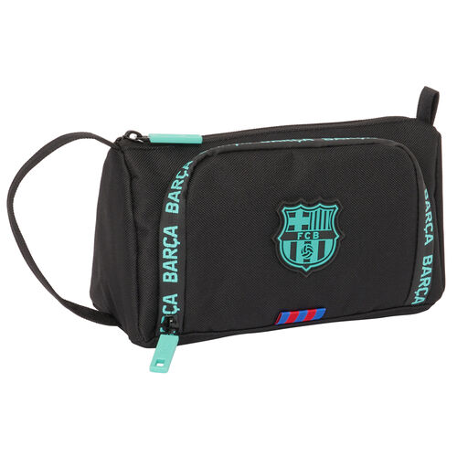 FC Barcelona filled pencil case with drop-down pocket
