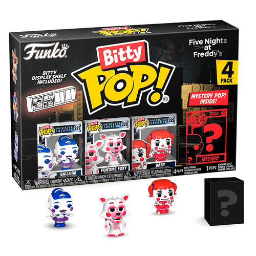 Blister 4 figures Bitty POP Five Nights at Freddys Ballora