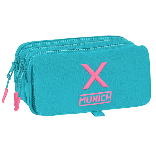 Munich turquoise triple pencil case