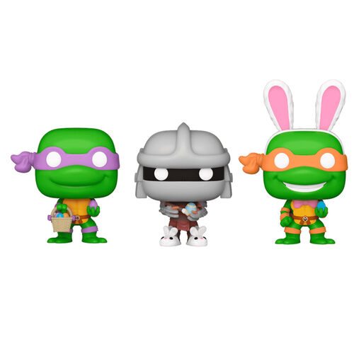 Carrot Pocket POP blister 3 figures Ninja Turtles Donatello Shredder Michelangelo