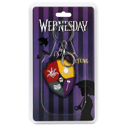 Wednesday Crest keychain