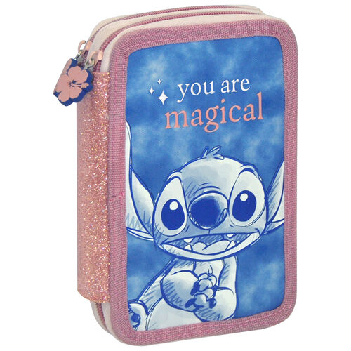 Disney Stitch triple pencil case