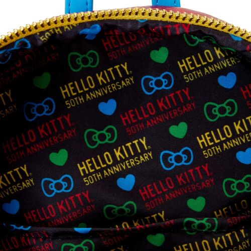 Mochila 50th Anniversary Hello Kitty Loungefly 26cm