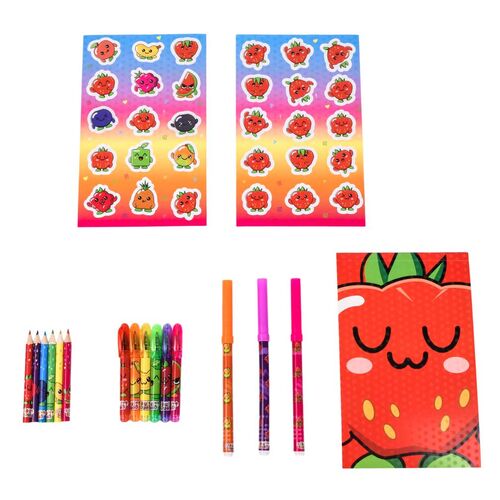 Fruits scented set stationery blister