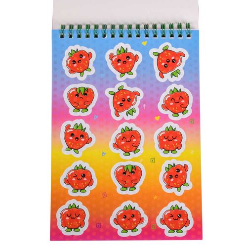 Fruits Scented notebook + stickers