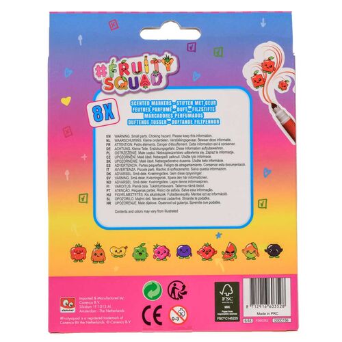 Fruits scented markers blister