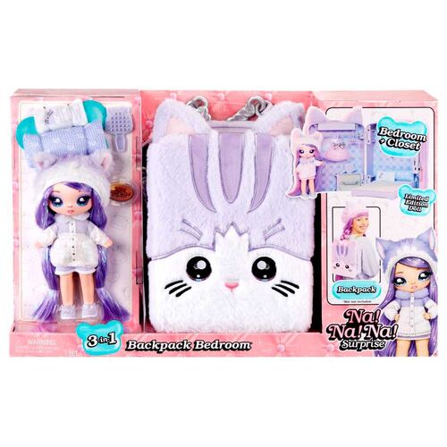 Na! Na! Na! Surprise Lilac Kitten mini backpack playset + doll