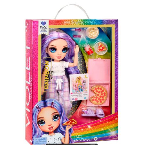 Rainbow High pyjama party Violet doll 22cm