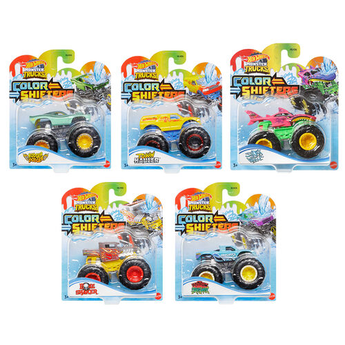 Hot Wheels Monster Trucks Color Shifters assorted car