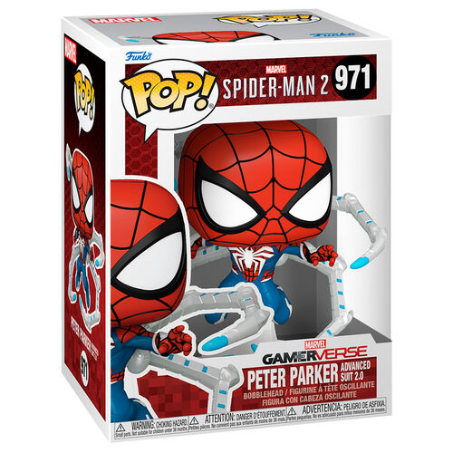 Figura POP Marvel Spiderman 2 Peter Parker Advanced Suit 2.0