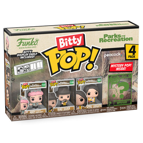 Blister 4 figuras Bitty POP Park and Recreation Andy