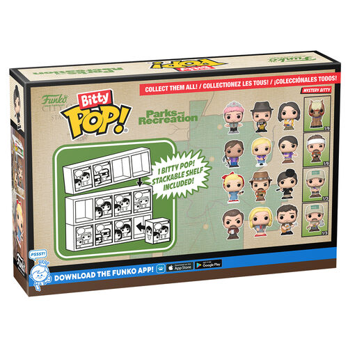 Blister 4 figures Bitty POP Park and Recreation Andy