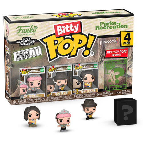 Blister 4 figuras Bitty POP Park and Recreation Andy