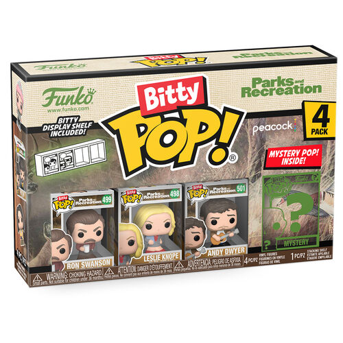 Blister 4 figuras Bitty POP Park and Recreation Ron