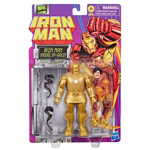 Figura Iron Man Model 01-Gold Iron Man Marvel 15cm