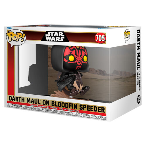 Figura POP Rides Deluxe Star Wars Darth Maul On Bloodfin Speeder