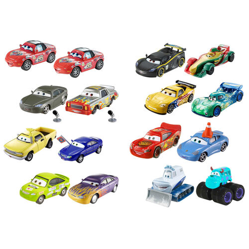 Set 2 coches metal Cars Disney Pixar surtido