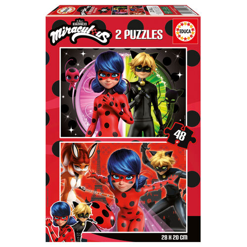 Miraculous Ladybug puzzle 2x48pcs