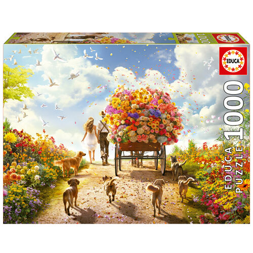 Carrying Flowers puzzle 1000pcs
