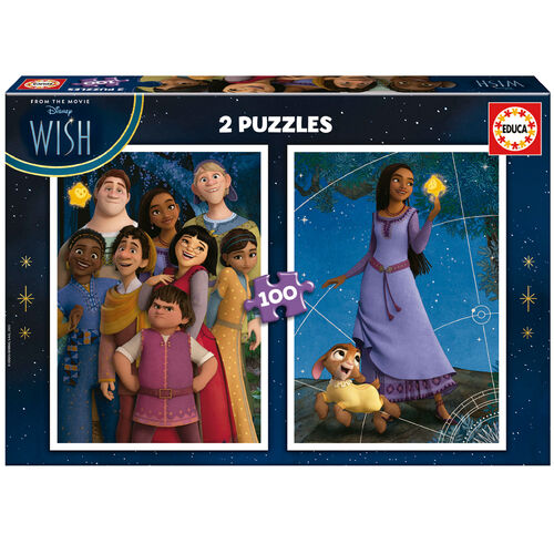 Puzzle Wish Disney 2x100pzs