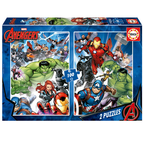 Puzzle Vengadores Avengers Marvel 2x100pzs