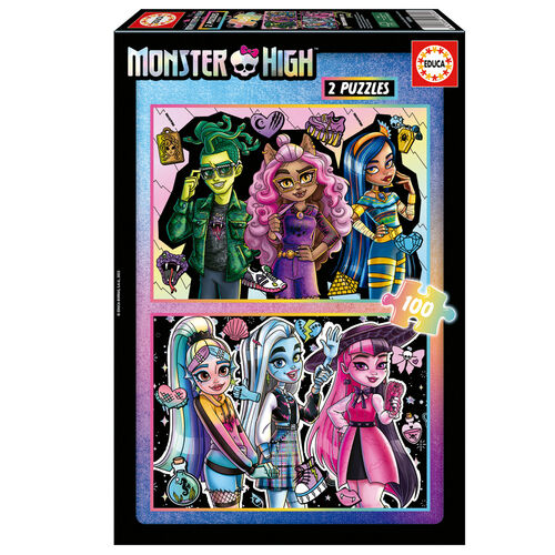 Puzzle Monster High 2x100pzs
