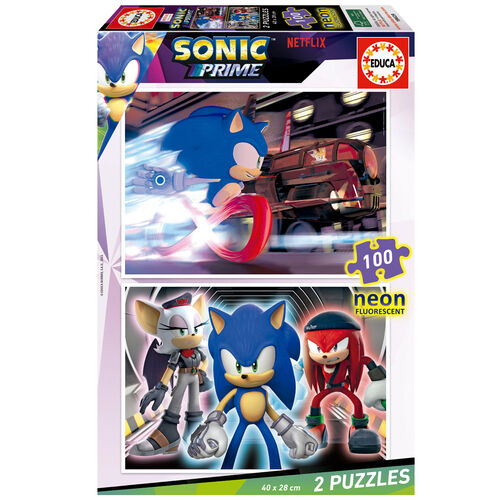 Puzzle Neon Sonic Prime 2x100pzs