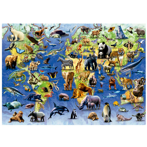 One Hundred Endangered Species puzzle 500pcs