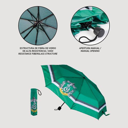 Paraguas manual plegable Slytherin Harry Potter 53cm