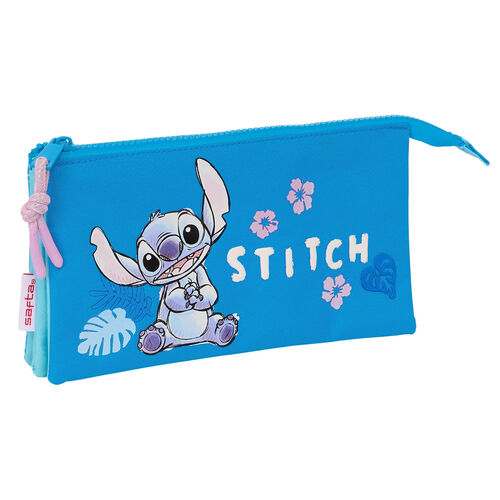 Disney Stitch Hawaii triple pencil case