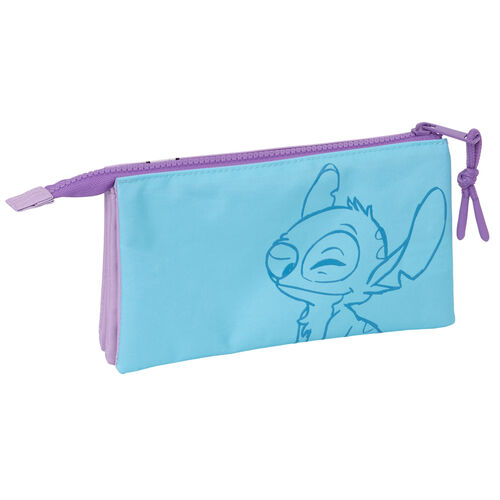 Disney Stitch Sweet triple pencil case