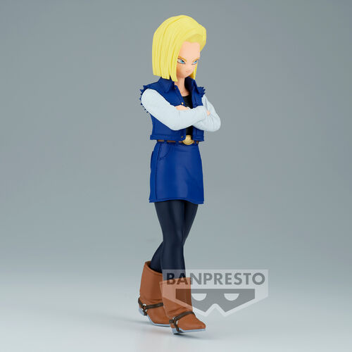 Figura Android 18 Solid Edge Work Dragon Ball Z 17cm