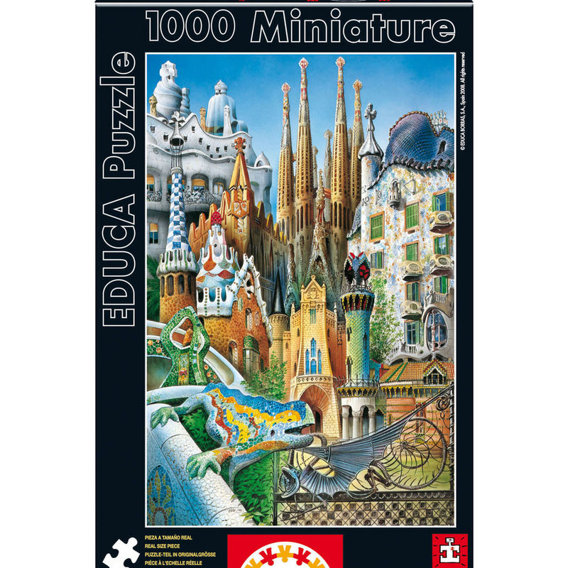 Educa Gaudi Collage Miniature Puzzle 1000 Piece 